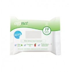 AGINET BIO LINGETTES INTIMES FRAICHEUR  POCKET FORMAT X10 BIOGYNE