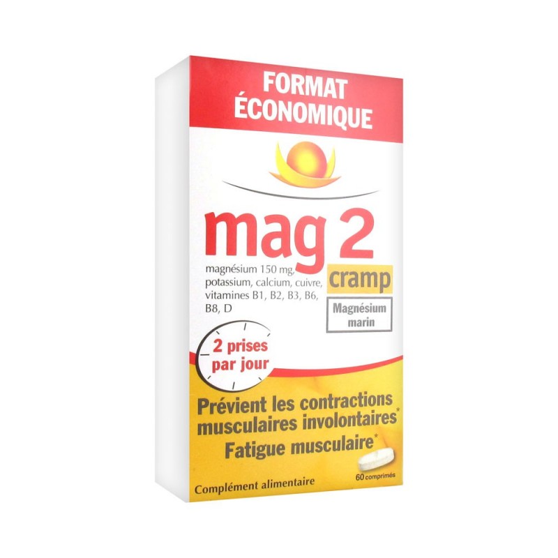 MAG 2 CRAMP MAGNESIUM MARIN 60 COMPRIMES COOPER