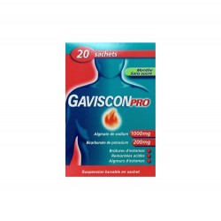 GAVISCONPRO MENTHE SANS SUCRE 20 SACHETS DOSE GAVISCON