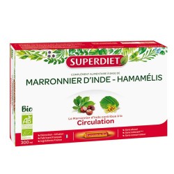 MARRONNIER D'INDE-HAMAMELIS BIO CIRCULATION 20 AMPOULES SUPER DIET