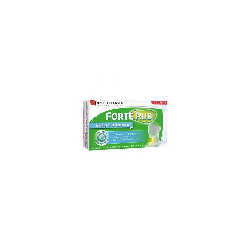 FORTE RUB GORGE APAISÉE 20 PASTILLES FORTE PHARMA