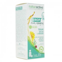 SIROP AUX ESSENCES TOUX SECHE ET GRASSE 120ML NATURACTIVE