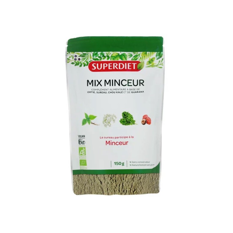 MIX MINCEUR BIO POUDRE 150G SUPER DIET