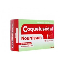 COQUELUSEDAL NOURRISSON 10 SUPPOSITOIRES ELERTE