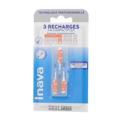 RECHARGE BROSSETTES INTERDENTAIRES TRIO COMPACT  FLEX ETROITS ISO3  INAVA 