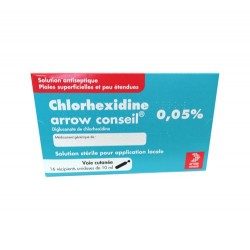 CHLORHEXIDINE SOLUTION ANTISEPTIQUE 16 UNIDOSES DE 10ML ARROW CONSEIL