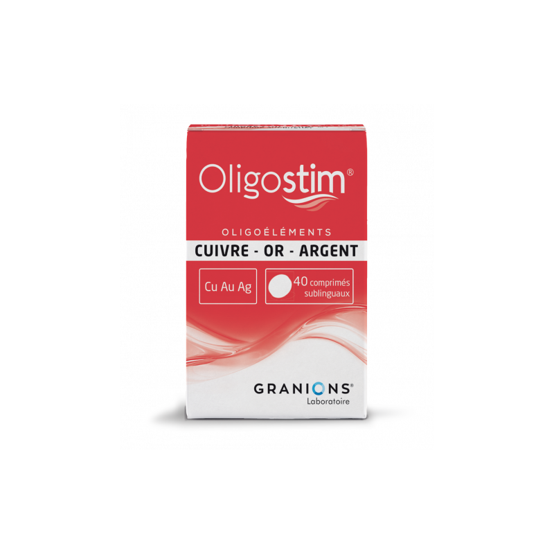 OLIGOSTIM CUIVRE OR ARGENT Cu Au Ag 40 comprimes GRANIONS