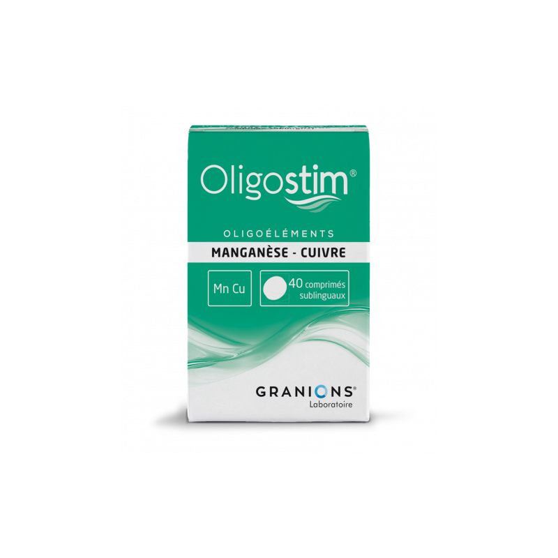OLIGOSTIM MANGANESE CUIVRE Mn Cu 40 comprimes GRANIONS OLIGOSTIM MANGANESE CUIVRE Mn Cu 40 comprimes GRANIONS