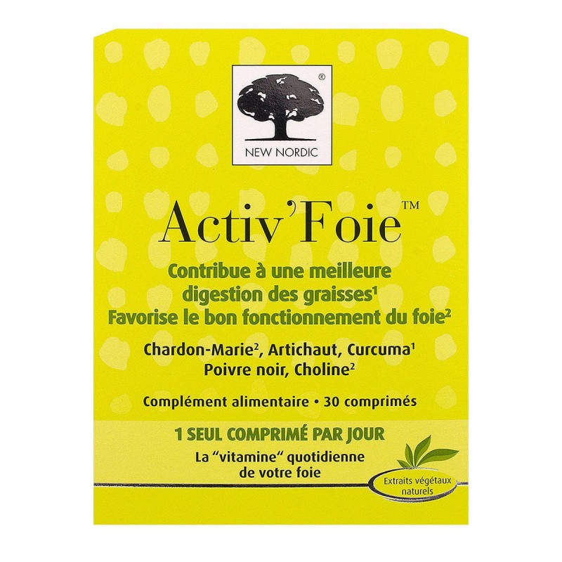 ACTIV ' FOIE 30 COMPRIMES NEW NORDIC