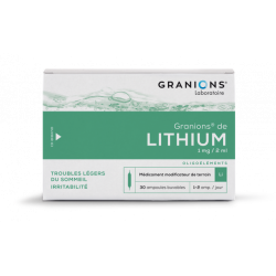 GRANIONS DE LITHIUM 1mg/2ml, solution buvable