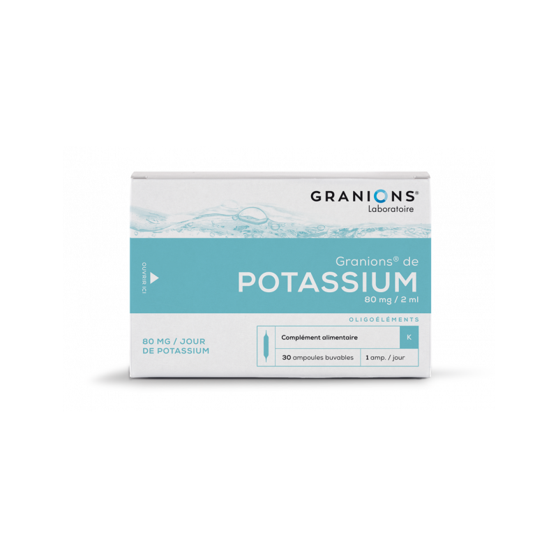 GRANIONS DE POTASSIUM 80mg/2ml 30 ampoules