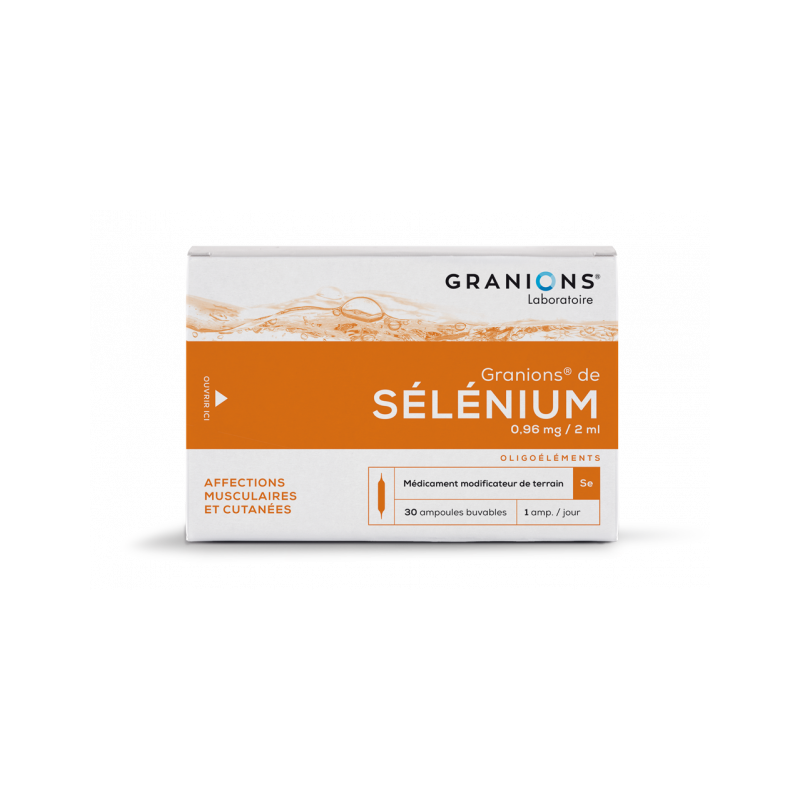 GRANIONS DE SELENIUM 0.96mg/2ml, solution buvable