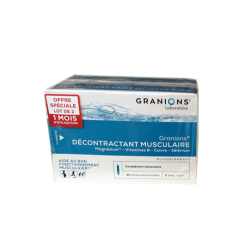 DECONTRACTANT MUSCULAIRE LOT DE 2X30 AMPOULES GRANIONS