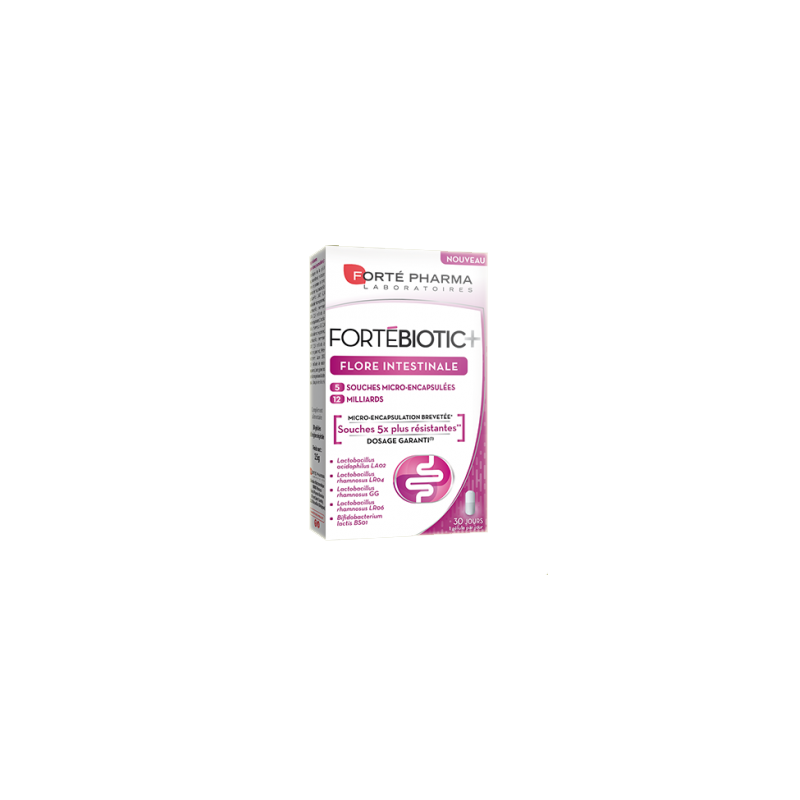 FORTEBIOTIC+ FLORE INTESTINALE 30 GELULES FORTEPHARMA