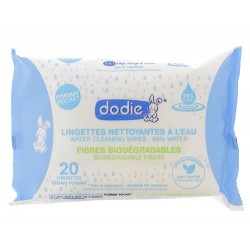 LINGETTES NETTOYANTES à l'EAU X20 DODIE