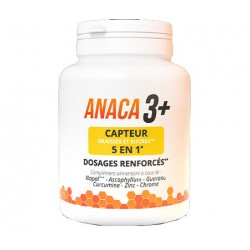 ANACA 3+ CAPTEUR GRAISSES ET SUCRES 5 EN 1-120 GÉLULES NUTRAVALIA