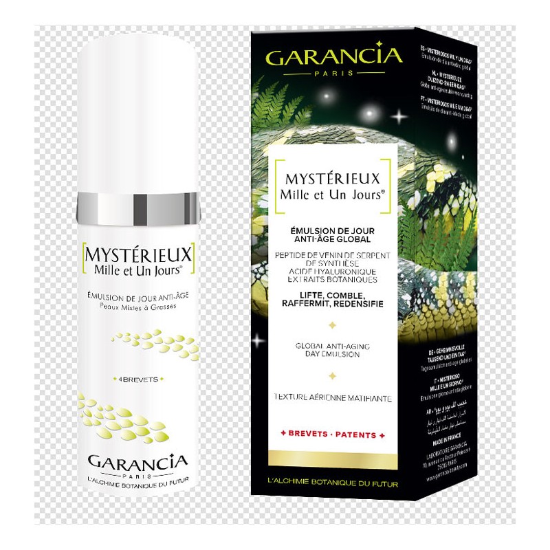 MYSTERIEUX MILLE ET UN JOURS EMULSION DE JOUR ANTI AGE 30ML GARANCIA MYSTERIEUX MILLE ET UN JOURS EMULSION DE JOUR ANTI AGE 30ML GARANCIA