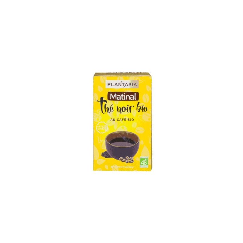 MATINAL THE NOIR BIO 20 SACHETS PLANTASIA MATINAL THE NOIR BIO 20 SACHETS PLANTASIA