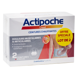 ACTIPOCHE CEINTURES CHAUFFANTES LOT DE 2 COOPER