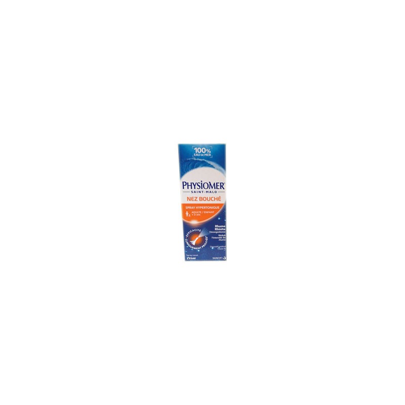 PHYSIOMER HYPERTONIQUE NEZ BOUCHÉ 135ML SANOFI PHYSIOMER HYPERTONIQUE NEZ BOUCHÉ 135ML SANOFI