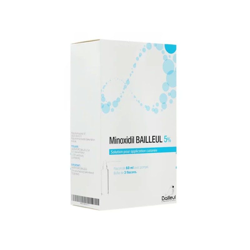 MINOXIDIL 5% 3 X 60ML BAILLEUL