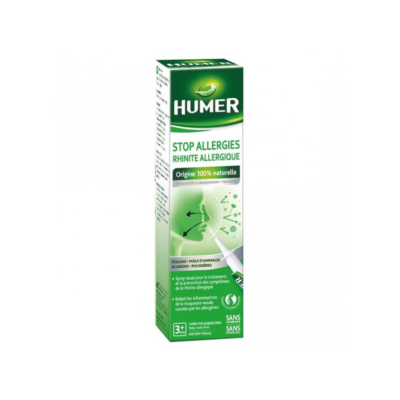 HUMER SPRAY STOP ALLERGIES RHINITES ALLERGIQUES 20ML