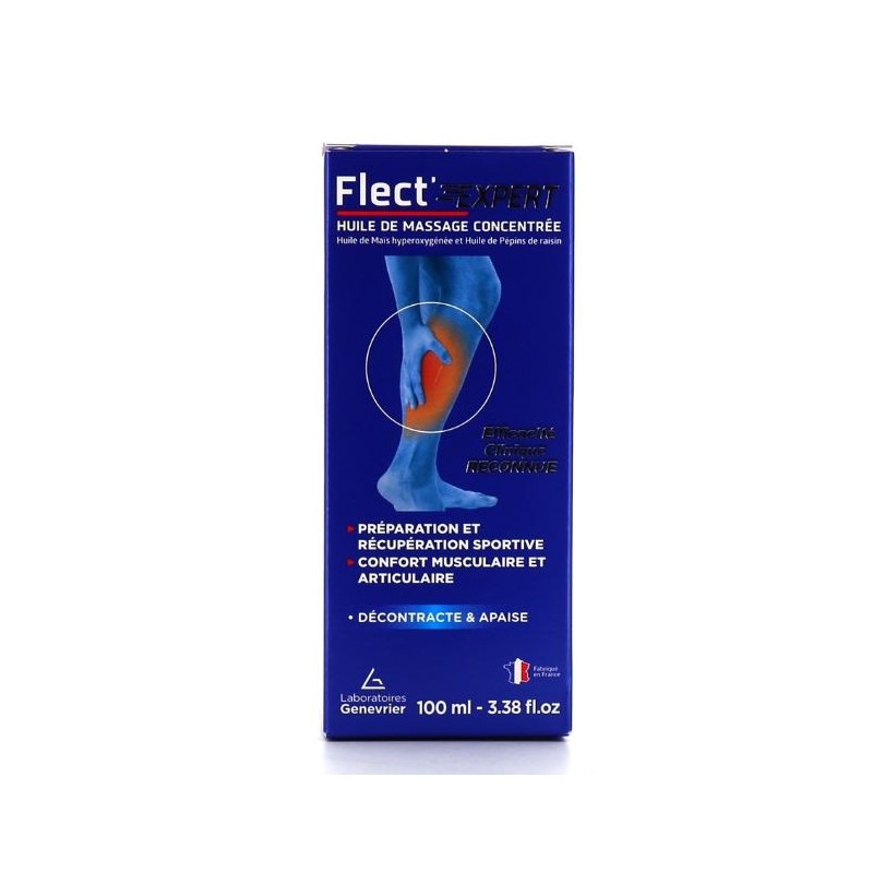 FLEX' EXPERT HUILE DE MASSAGE CONCENTRÉE 100ML LABORATOIRE GENEVRIER