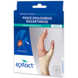 ORTHESE PROPRIOCEPTIVE SOUPLE D' ACTIVITE RHIZARTHROSE POUCE DROIT Taille S EPITACT