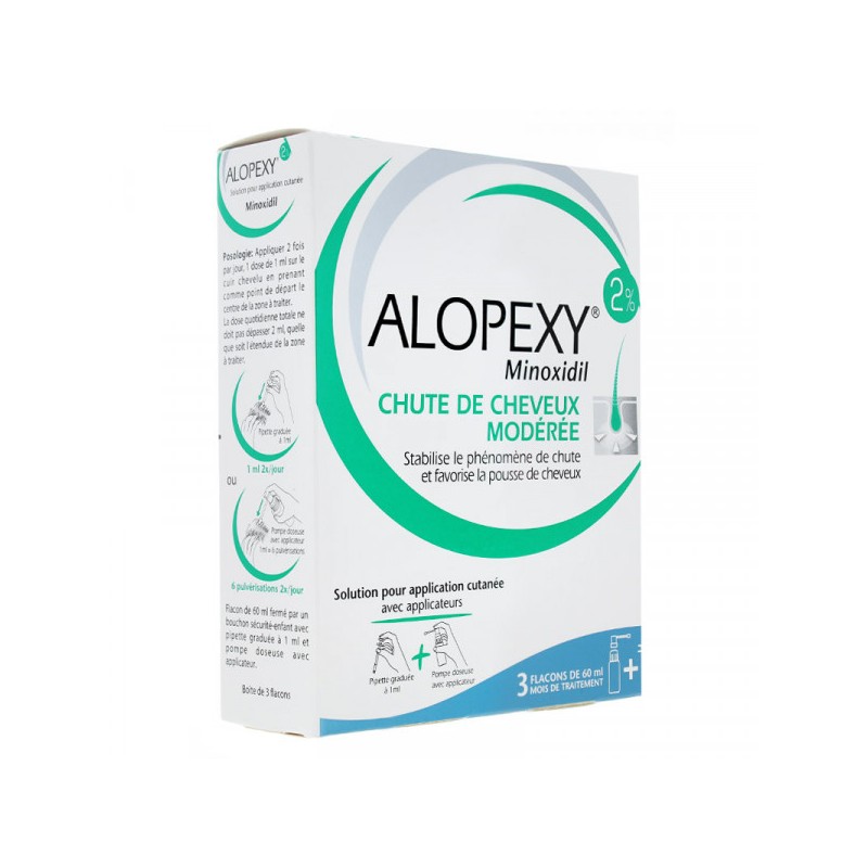 ALOPEXY 2% 3X60ML MINODIXIL  PIERRE FABRE