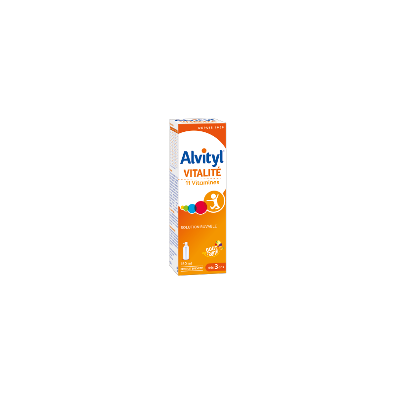 ALVITYL SOLUTION BUVABLE 11 VITAMINES 150ML URGO﻿