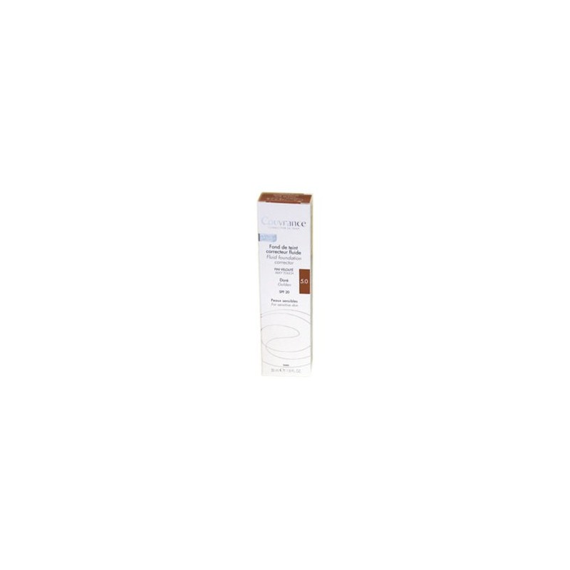 COUVRANCE FOND DE TEINT CORRECTEUR FLUIDE 5.0 DORE 30ML AVENE