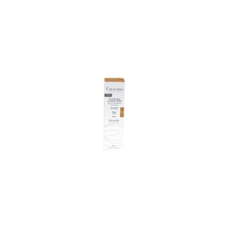 COUVRANCE FOND DE TEINT CORRECTEUR FLUIDE 2.5 BEIGE 30ML AVENE