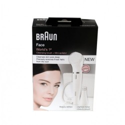 EPILATEUR VISAGE ET BROSSE NETTOYANTE EDITION BEAUTY BRAUN FACE