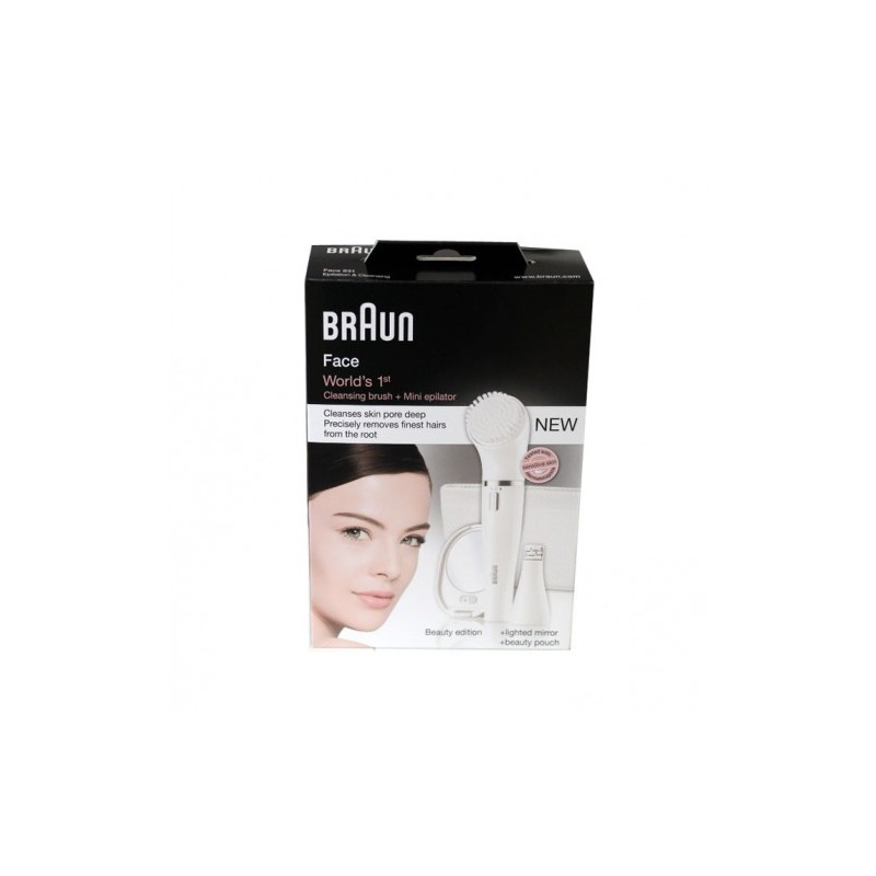 EPILATEUR VISAGE ET BROSSE NETTOYANTE EDITION BEAUTY BRAUN FACE