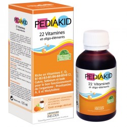 22 VITAMINES ET OLIGO ELEMENTS 125ML PEDIAKID