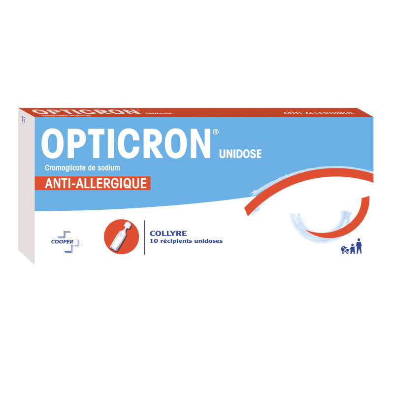 OPTICRON COLLYRE ANTI-ALLERGIQUE 10 UNIDOSES COOPER