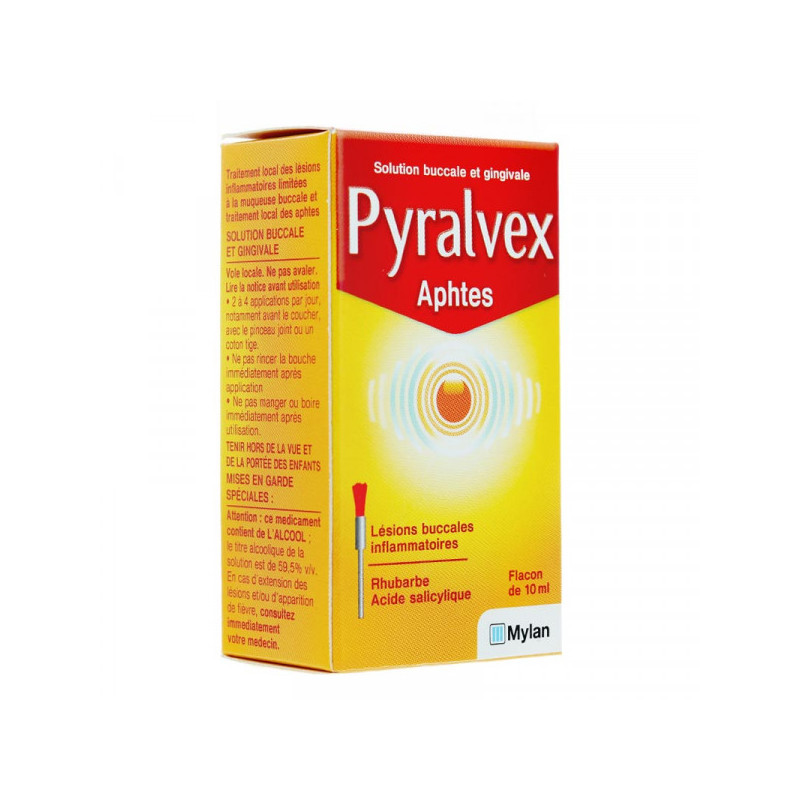 PYRALVEX APHTES SOLUTION 10ML MYLAN