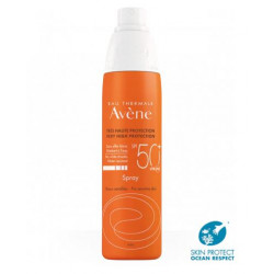 AVENE SOLAIRE SPRAY SANS EFFET BLANC OCEAN RESPECT SPF50+ 200ML + GEL DOUCHE 100ML OFFERT