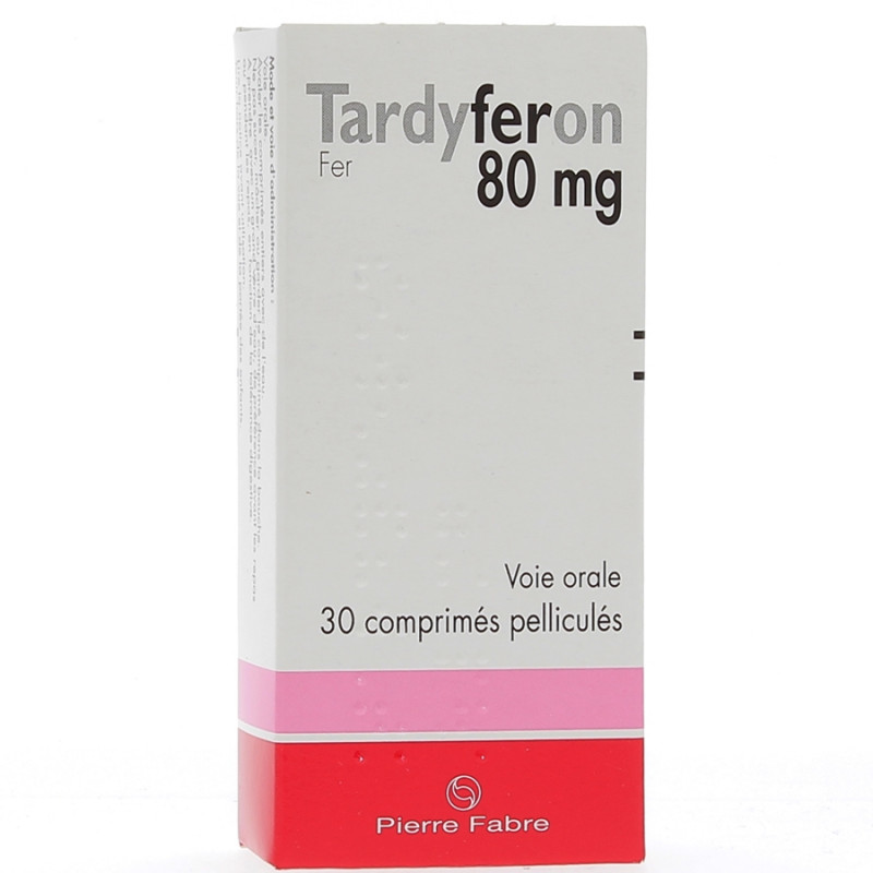 TARDYFERON 80MG comprimés pelliculés PIERRE FABRE