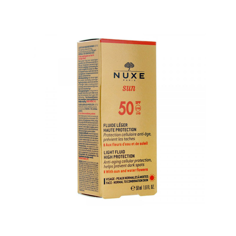 NUXE SUN FLUIDE LEGER VISAGE TRES HAUTE PROTECTION SPF50 50ML NUXE