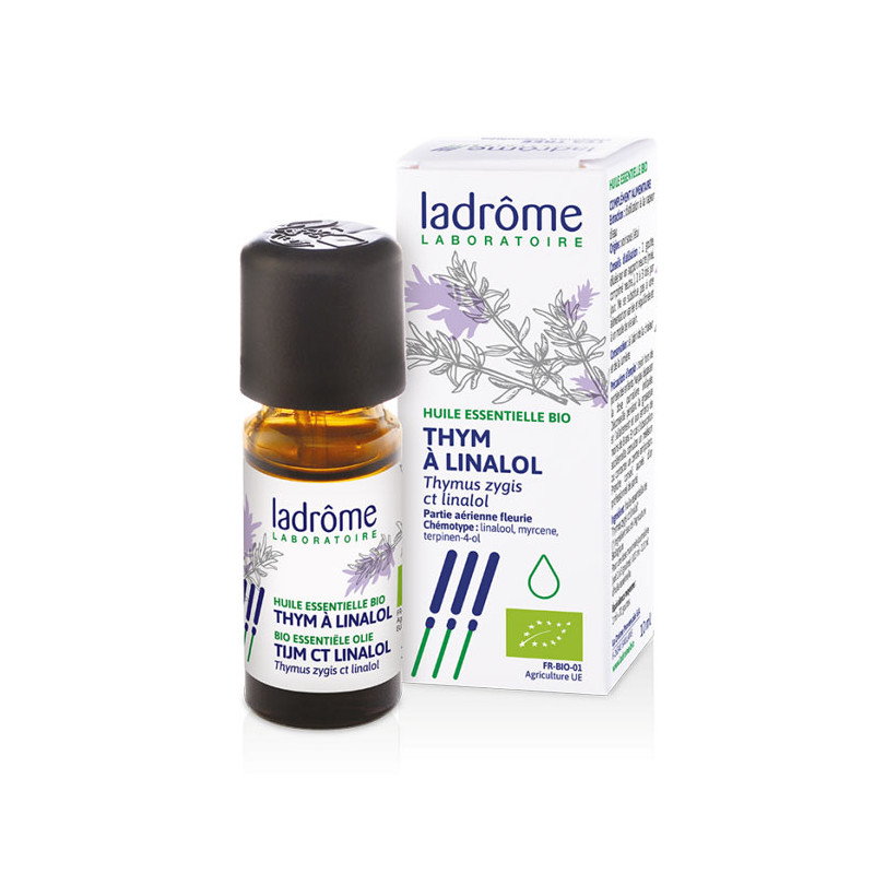 HUILE ESSENTIELLE THYM à LINALOL BIO 10ML LADROME HUILE ESSENTIELLE THYM à LINALOL BIO 10ML LADROME