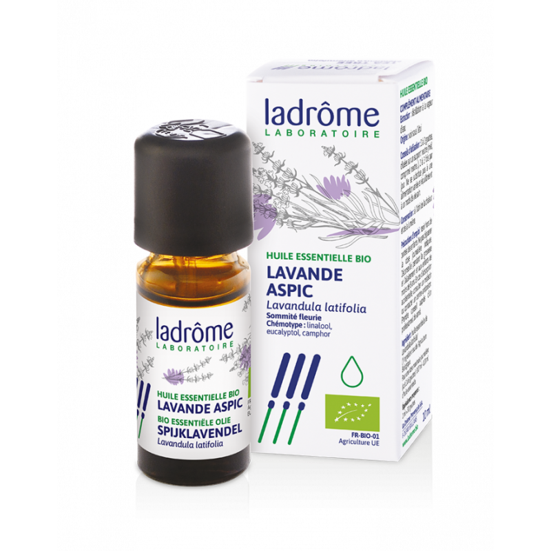 HUILE ESSENTIELLE LAVANDE ASPIC BIO 10ML LADROME HUILE ESSENTIELLE LAVANDE ASPIC BIO 10ML LADROME
