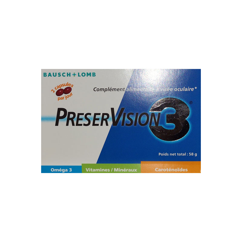 PRESERVISION 3 60 capsules BAUSCH & LOMB