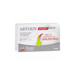 ARTERIN FORT PLUS LEVURE ROUGE DE RIZ + MONACOLINE K 90 COMPRIMES OMEGA PHARMA