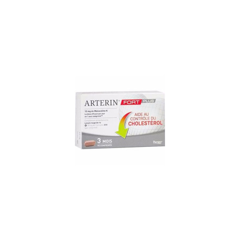 ARTERIN FORT PLUS LEVURE ROUGE DE RIZ + MONACOLINE K 90 COMPRIMES OMEGA PHARMA