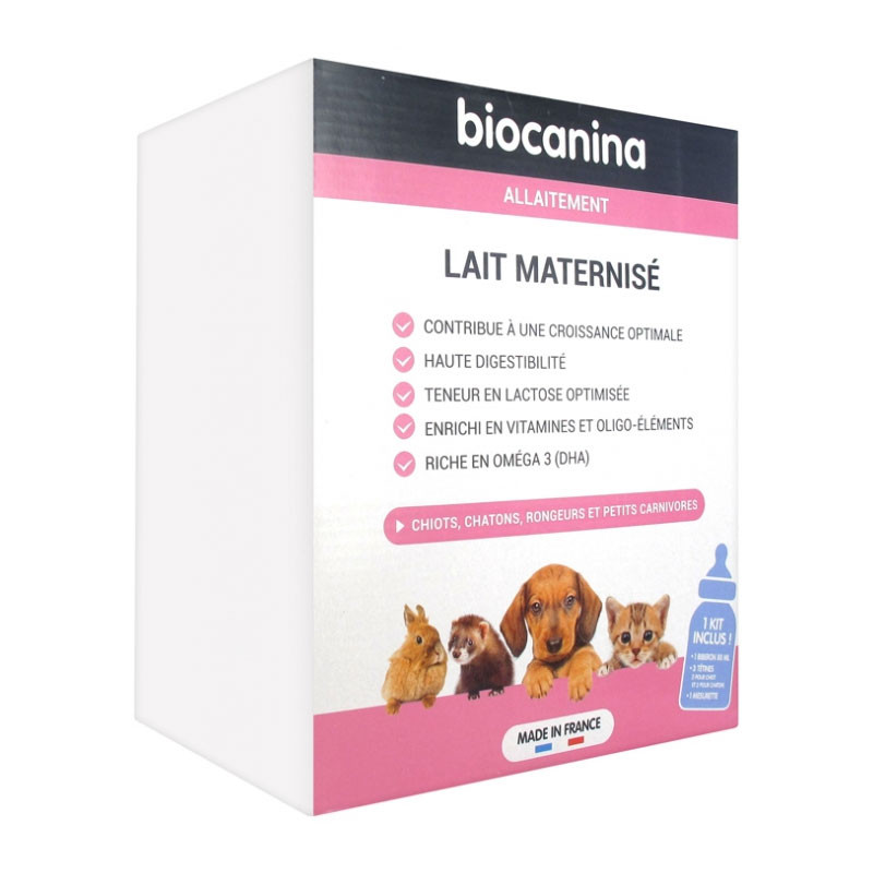 Biberon + accessoires pour l'administration de lait maternisé. Pour chiots  et chatons. Produits vétérinaires pour l'hygiène et la santé de votre  compagnon.