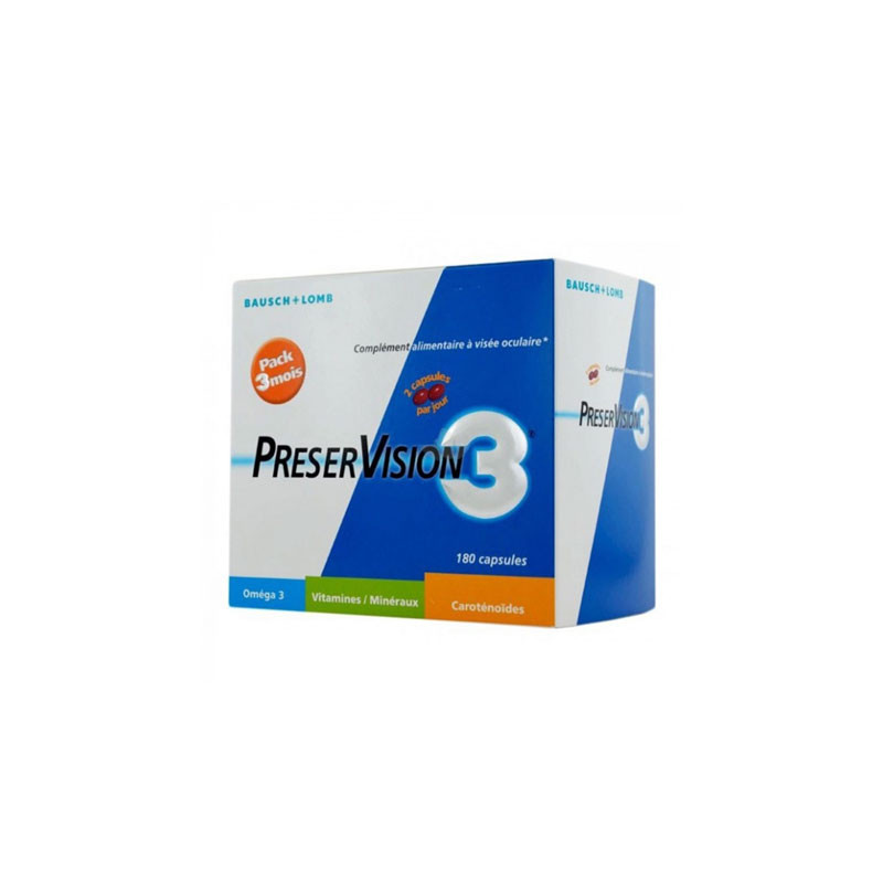 PRESERVISION 3 180 capsules BAUSCH & LOMB