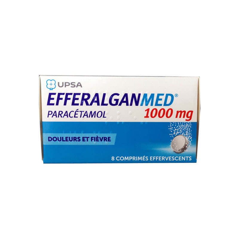 EFFERALGANMED 1000MG 8 COMPRIMES EFFERVESCENTS UPSA