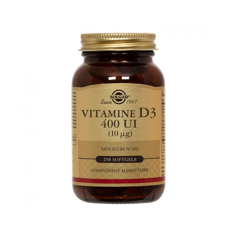 VITAMINE D3 400 UI (10 µg) 60 COMPRIMES SOLGAR VITAMINE D3 400 UI (10 µg) 60 COMPRIMES SOLGAR