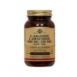 L-ARGININE L-ORNITHINE 500MG/250MG 50 GELULES SOLGAR